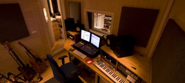 Control Room in a Home Recording Studio
