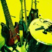 drum beat or bass line