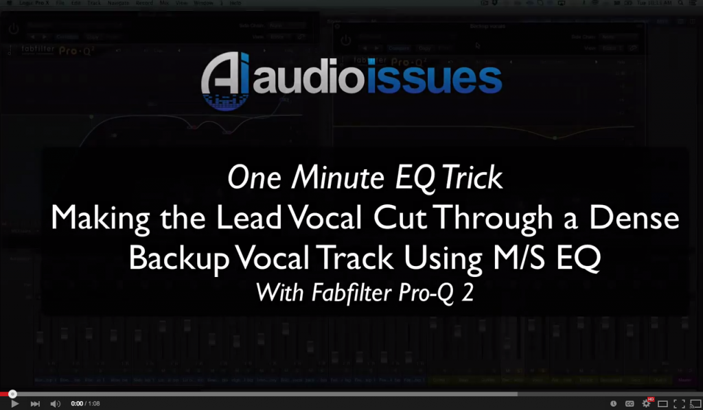 One Minute EQ Trick Using Mid/Side EQ to Make Lead Vocals Cut Through