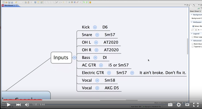 live recording session