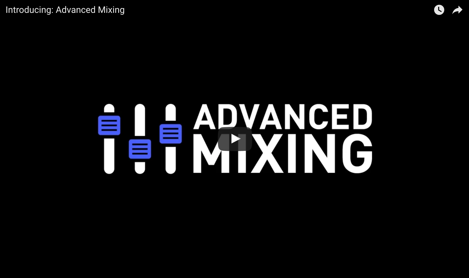 For advanced mixing engineers only Audio Issues Audio Issues